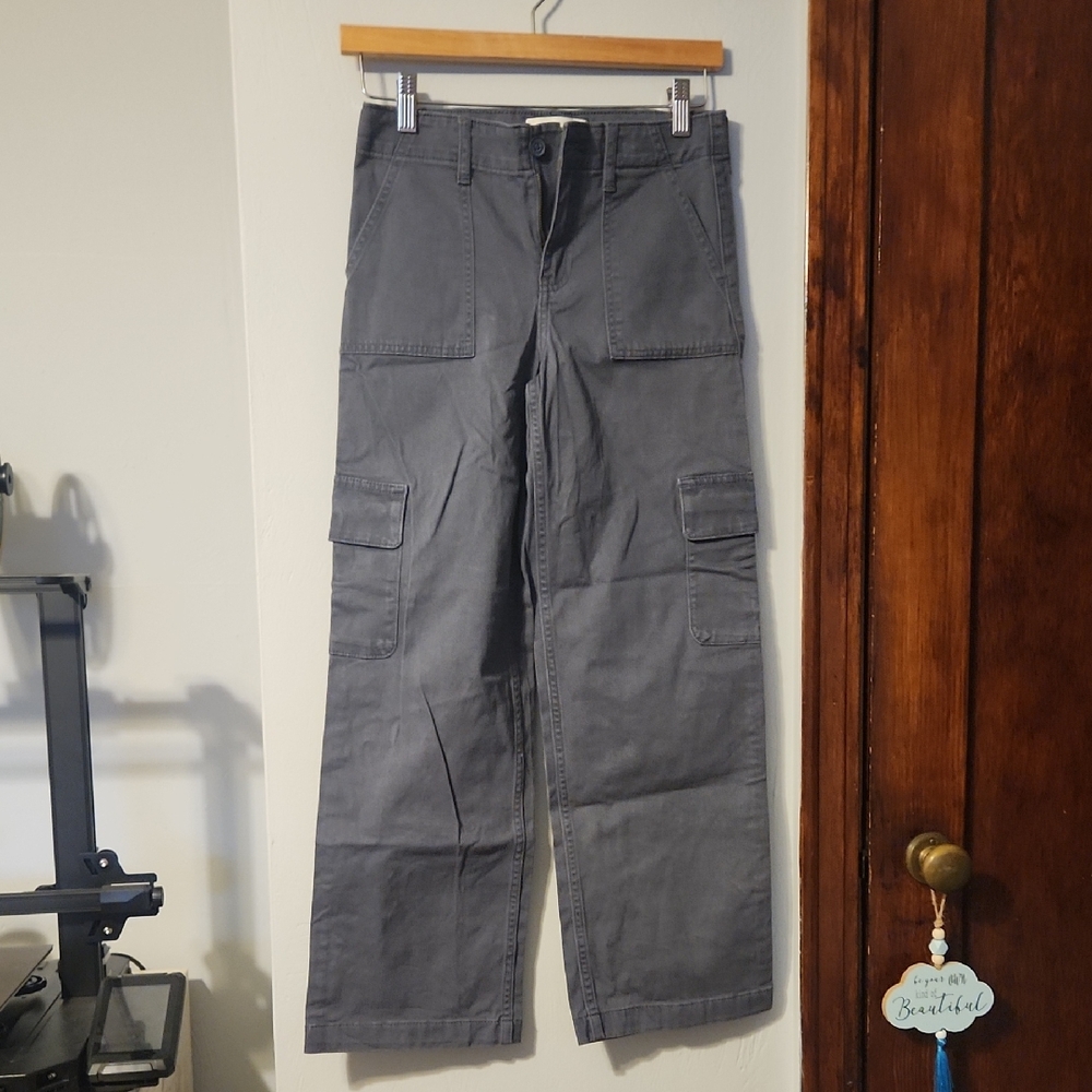 Abercrombie Kids Dark Gray Cargo Pants